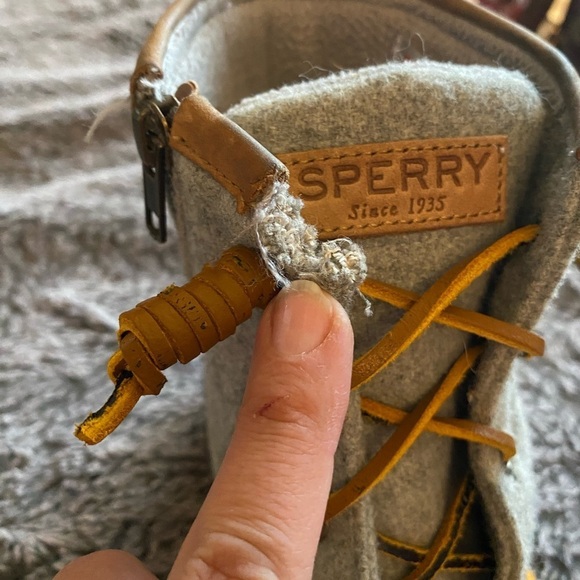 SPERRY TOP SIDER Women’s Wool Embossed Saltwater Duck Boots - Picture 3 of 10